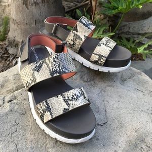 COLE HAAN Zerogrand Slide Sandals Snake Print